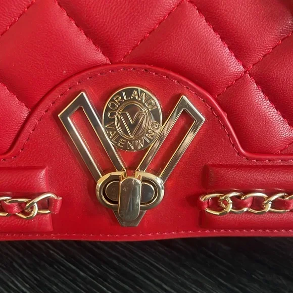 Valentino Orlandi Red Crossbody/Clutch - Picture 2 of 10